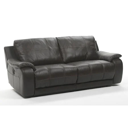 Leather Motion Sofa with Dual Recline